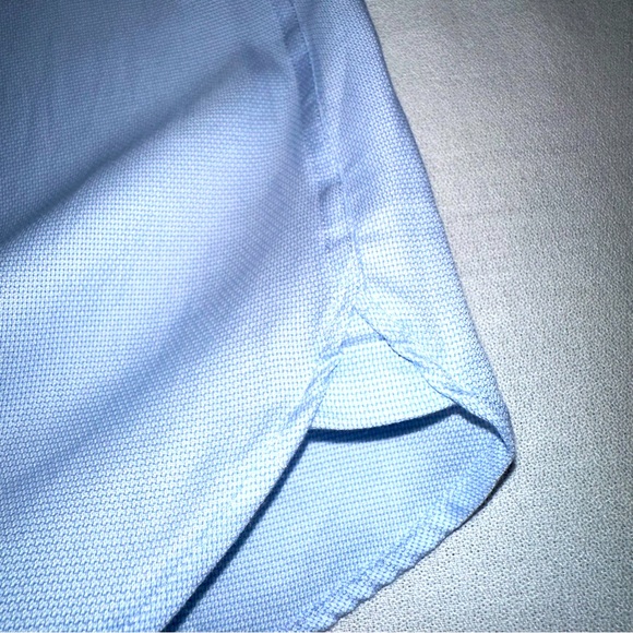 Jos A Bank Reserve Dress Shirt Mens Size 17.5 - 37 SLEEVE Blue Tailored Fit XXL - Picture 6 of 16
